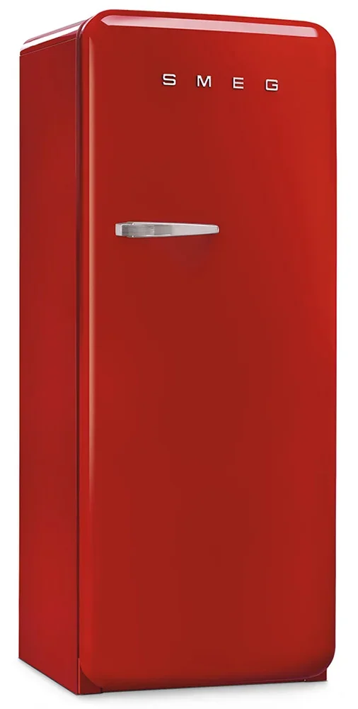 SMEG FAB28RRD6 Отдельностоящий однодверный холодильник, стиль 50-х годов, 60 см, красный, петли спра